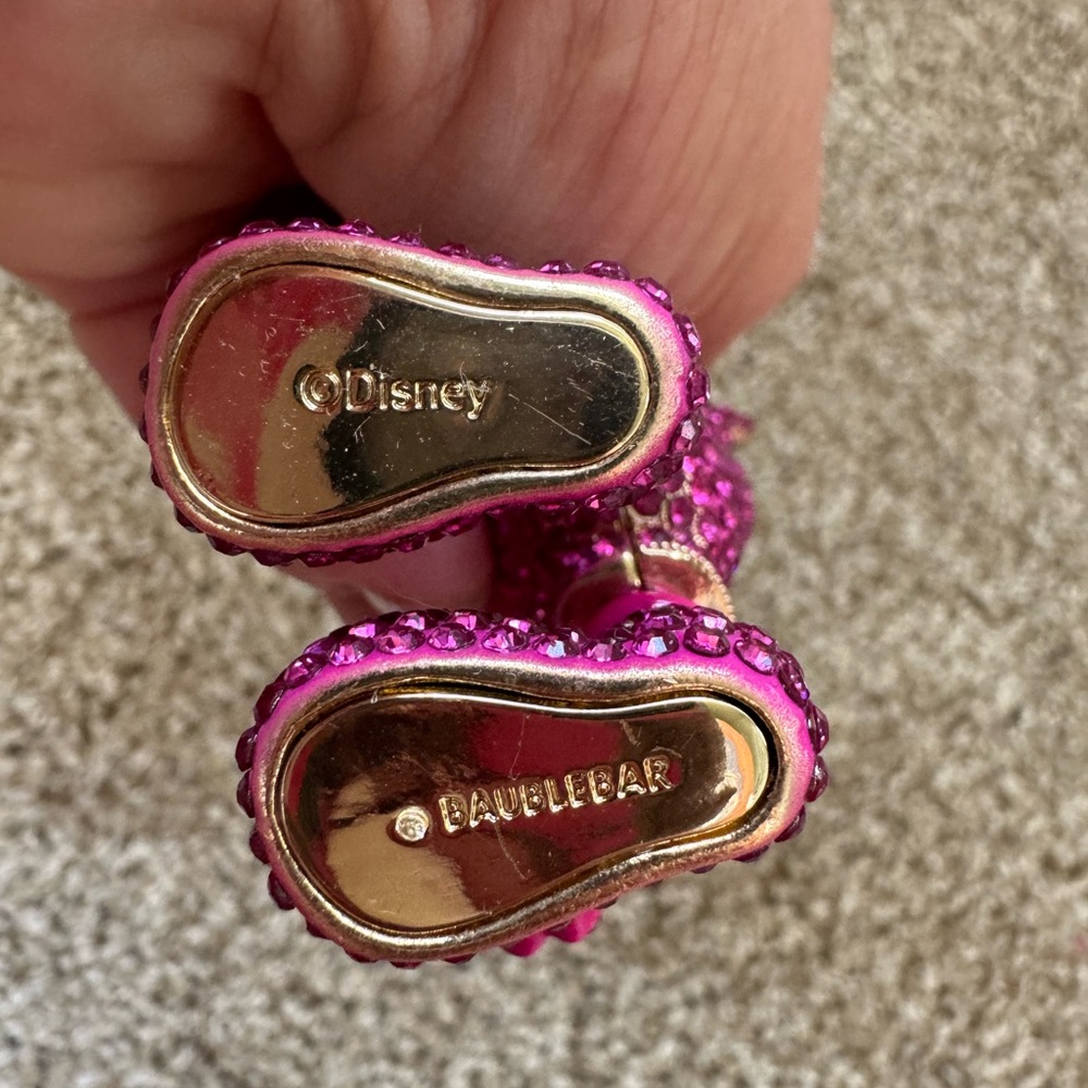 BaubleBar Pink Crystal Mouse Keychain - Picture 2 of 2